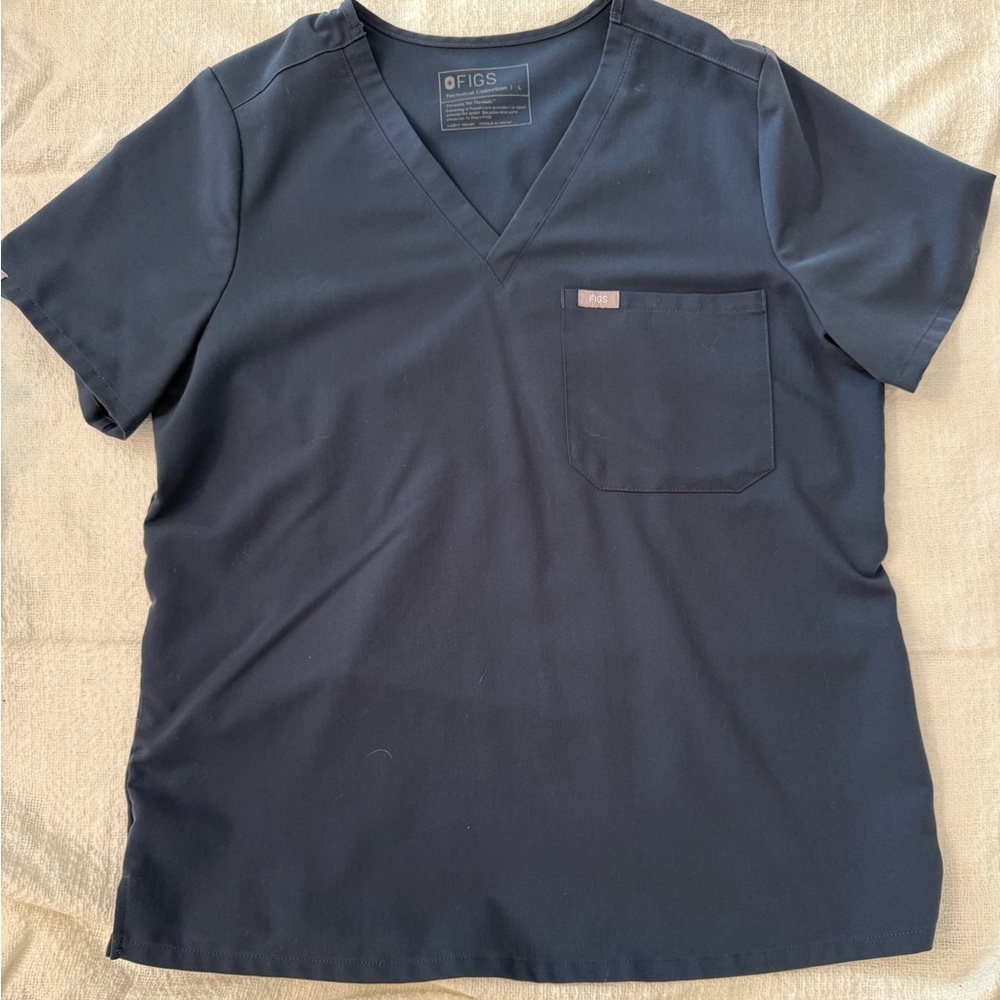 Figs Blue Grey Catarina One Pocket scrub top